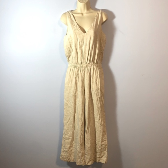 Women's Cream Jumpsuit - Picture 4 of 15